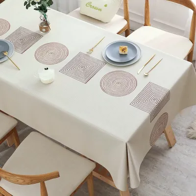 Pyramid 2026 Christmas PVC Table Cloth Waterproof 4/6/8 Seater Aesthetic Tablecloth Cover Xmas Home Decor
