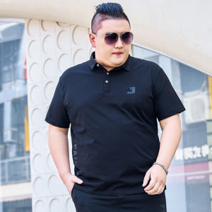 Bimeng Business Casual Extra Large 150.00kg Short-Sleeved Polo Shirt Summer Overweight Man plus Size 200.45kg XLT T-shirt