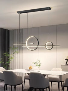 Modern Minimalist American Style Dining Room Light Iron Art Chandelier Bar Counter Meal Hall Table Lamp Home Decor Lighting
