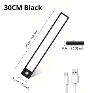 Night Light 3color wall Lamp Motion Sensor Wireless USB charge Under Cabinet Dormitory Wardrobe Closet Cupboard Indoor Lighting