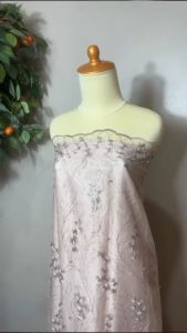 KAIN TILE AKAR MUTIARA GLITER / TERMURAH / TULLE / BAHAN BROKAT GLITER MUTIARA MOTIF / BROKAT GLITER /Tille akar / brokat/ brukat / bahan kebaya / kain /Tille Akar Mutiara/Brokat mutiara gliter/Kain brokat kebaya terbaru