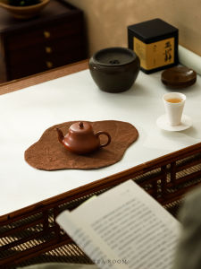 Dry Poured Tea Cup Mat Cloth Art Tea Table Tea Ceremony Flag Heat Insulation Pad Chinese Style Small  Pattern Home Use