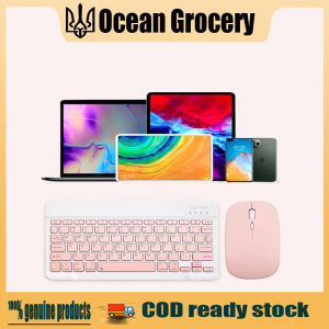 Keyboard Wireless Bluetooth 10 inch Mouse set Lightweight For iPad /Samsung /Xiaomi /iPhone