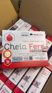 Chela-Ferr® Forte – Viên uống bổ sung sắt hữu cơ dễ hấp thu từ Olimp Labs (Ba Lan)