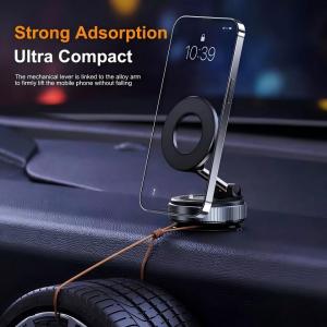 Vacuum Magnet Bracket Upgraded Version Adjustment Strong Multi-angles Magnetic Suck Design Foldable Car Navigation Phone Holder