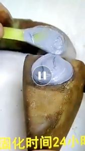 Keo dán sắt siêu dính AB tuýt lớn 70gram - keo vá vết nứt vết thủng kim loại và mọi chất liệu siêu chắc