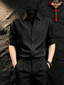 CHENMU | Wrinkle-resistant Breathable Ice Silk Short Sleeve Shirt