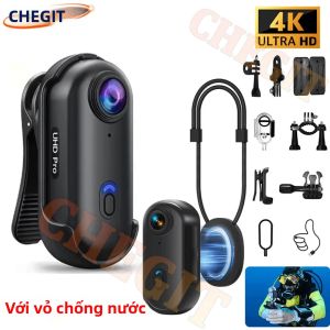 Camera Thể Thao Ngoài Trời 4K FHD Mini Camera Hành Động Dành Cho Xe Máy Xe Đạp - Ghi Hình Thể Thao Trên Mũ Bảo Hiểm Với WiFi Camera Đeo Thân