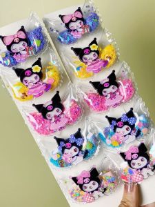 Cute Kuromi Cartoon Hair Accessories Side Bangs Hair Clips Primary School Students Lovely Black Sweet Kuromi Hair Grips