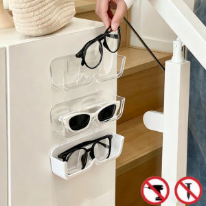 Eyeglasses Organizer Rack Wall Mounted Sun-glasses Display Holder Wardrobe Decoration Storage Box Sunglass Organizer
