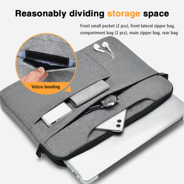 15.6 inch Korean Style Portable Zipper Soft Sleeve Laptop Protective