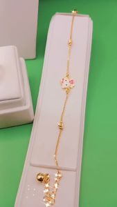 Set Perhiasan Anak Hello KItty PinkTidak Berkarat dan Tahan Lama Premium Quality ASX002-1