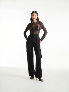 Vero Moda | Quần Âu Phong Cách Đường Phố Mid-rise