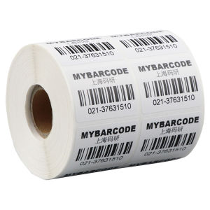 Double Row Clothing Tag Label Printing Paper Copperplate Paper Non-drying Adhesive Barcode Labels for Warehouse Products