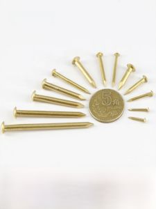 ตะปูเหล็กทองแดง ตะปูเหล็กทองแดงแบบตรง ตะปูเหล็กทองแดงสำหรับตกแต่งบ้าน DIY ตะปูเหล็กทองแดงแบบมีหัวกลม
