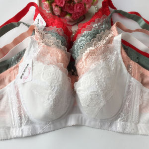 Áo Ngực Ren Gợi Cảm Cỡ Lớn Mùa Hè Siêu Mỏng Không Có Mút Kiểu Dáng Lưới Có Thể Điều Chỉnh Toàn Bộ Cốc B/C Màu Trắng