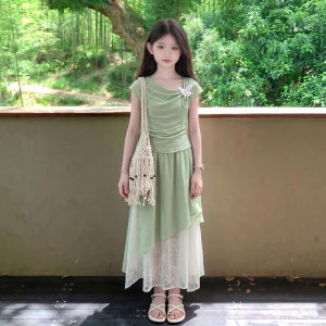 SHANGLEXIONG | Quần Áo Mùa Hè Phong Cách Hàn Quốc Cho Bé Gái