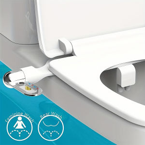 Non-Electric Bidet - Adjustable Spray Nozzle for Toilet Seat Easy Install Hygienic Bathroom Accessory