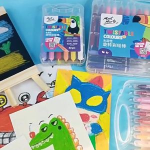 Bút Màu Nước Disney Hữu Cơ Cho Học Sinh Hộp Nhựa Họa Cụ Tô Màu Vẽ Tranh Anime Không vấy bẩn tay an toàn Bộ 12/24/36