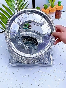 Thickened oil proof gasket for kitchen gas stove 厨房加厚煤气灶防油垫 circular square gas stove protection sticker stove top tin foil 圆形方形燃气灶保护贴纸灶台锡纸