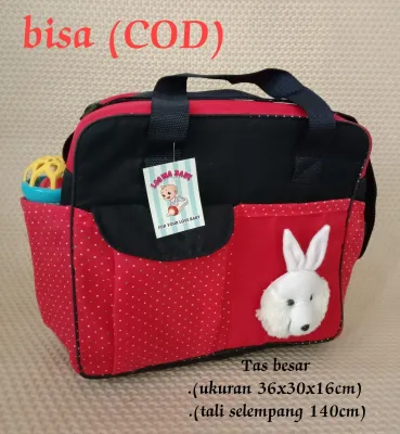 Tas bayi motip boneka sapi/Gendogan depan Paket Hemat (2in1)