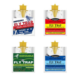 【New Arrival】Insect Fly Attract Catcher Bag Hanging Flies Catching Bag Non Toxic Fly Wasp Insect Bug Killer Flies Trap for Outdoor Parks/Canteens/Restaurants/Farms