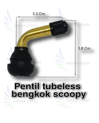 1pcs Pentil tubeless karet bengkok scoopy scupy PVR70