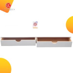 DEcTionS Rak Laci Dinding Nakas 80x30cm 2 Kotak Penyimpanan Minimalis Model Tempel Dinding Kamar