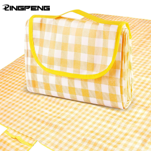 Outdoor Camping Floor Mat Sleeping Pad Ultrasonic Picnic Mat Thickened Waterproof Beach Blanket Camping Tent Grassland Mat