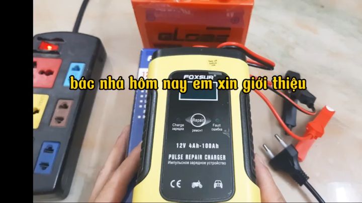 Máy sạc bình ắc quy kiêm sạc bình 12V/6A 4Ah-100Ah loại tốt mẫu mới 2019,máy nạp ắc quy, nạp ắc quy 12v, sac ac quy sac binh ac quy,sac binh ac quy 12V, máy nạp bình ắc quy xe máy, ắc quy, ắc quy xe máy