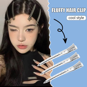 【♡Lovely girls house♡】10Pcs Stainless Steel Hair Clip Salon Hairdressing Duckbill Hairpin for Hair Styling Roots Fluffy Barrettes
