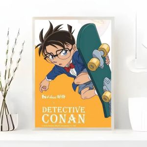 Bandai | Diamond Painting Japanese Anime Conan Anime Mosaic Handmade Artwork Round/Square Diamonds Exquisite Gift Home Decor