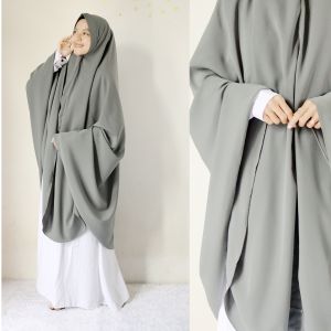 Long Khimar XXL Pad Woolpeach Lux by Yufina