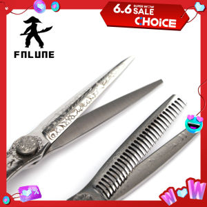 Fnlune 6 VG-10 Professional Hairdressing Scissors Salon Barber Accessories Haircut Machine Thinning Shear HairdresserS Scissors