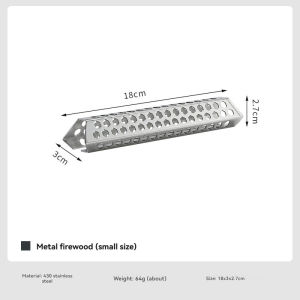 CAMPINGMOON New Arrival A4-CS/A4-CLair Hole BBQ Accessorriess Camping Gear Reusable Metal Firewood Stainless Steel