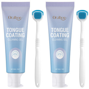 Bộ Gel Làm Sạch Lưỡi 50ml Giữ Hơi Thở Thơm Mát Lâu Dài Khử Mùi Hôi Miệng Dễ Sử Dụng Công Thức Tự Nhiên Cho Vệ Sinh Răng Miệng Tại Nhà