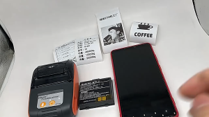 เครื่องพิมพ์ใบเสร็จ เครื่องปริ้นเตอร์ Bluetooth เครื่องปริ้น ไม่ต้องใช้หมึก Thermal Slip Printer 58mm