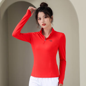 Yang Lixing New Style Square Dance Costume Quick Dry Running Shirt Breathable Fitness Dance Performance Outfit Long Sleeves for Women