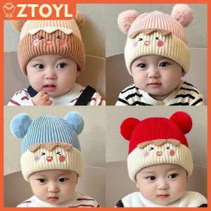 ZTOYL Baby Bobble Hat Cap Kids Pom Pom Beanies Caps Infant Bonnet Accessories For Baby Girls Boys 1-3years
