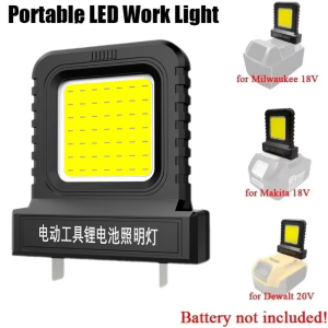 Power Tool Accessories LED Work Light for Makita for Milwaukee for Dewalt for Bosch for Dayi Lomvum Zhipu 18V-21V Li-ion Battery