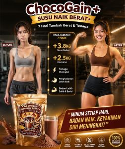ChocoGain+ Susu Naik Berat+ 7 Hari Tambah Berat & Tenaga