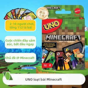 MATTEL | Bộ Bài UNO Chủ Đề Minecraft Trò Chơi Bàn Trà & Giao Lưu