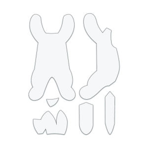 YOMDID 6pcs Lying Fluffy Kitten Sewing Templates DIY Cute Kitten Pattern Quilting Stencil Durable PET Templates For Handicrafts