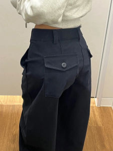 American Style Retro Knife West Pants Early Spring New Narrow Version Banana Scythe Pants High Waist Loose Fit Casual Trousers