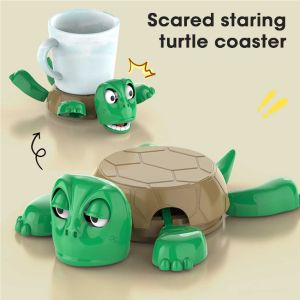 🔥【High Quality+In Stock】🔥Funny Turtle Coaster Set - Press to Pop Eyes Design Unique and Playful Cup Holder for Home or Office Use