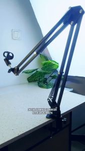 COD KIRIM CEPAT TaffSTUDIO Stand Mic Mikrofon Condenser Panjang Full Besi Aluminium Suspensi NB-35