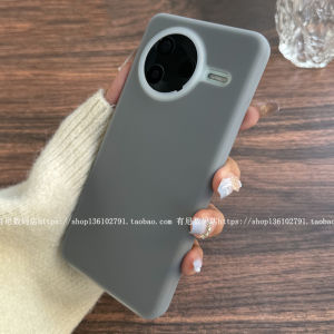 Yoonia Liquid Silicone Phone Case for Xiaomi Redmi K80 K80PRO Business Work Style Semi-Transparent Protection Cover Grey