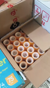 Isolasi Kecil Pembungkus Kado Isi 12pcs Lakban Kecil Murah Bahan Tebal 10 Yard Gold Tape Isolasi Kecil Bening Isolasi Kado Kecil 10 Yard Lakban Solasi