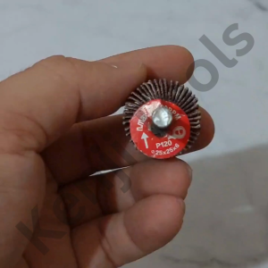 Amplas Gagang Grit 80 120 25mm 40mm x 25mm AS 6mm Mata Bor Amplas Fan Grinder