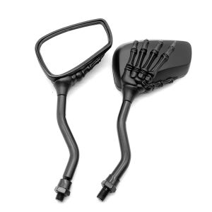 Đa Năng Đầu Lâu Tay Vuốt Xe Máy Mặt Gương Bu Lông Phù Hợp Cho Đường Phố Xe Đạp Thể Thao Chopper Tàu Tuần Dương Gương Chiếu Hậu Phụ Kiện